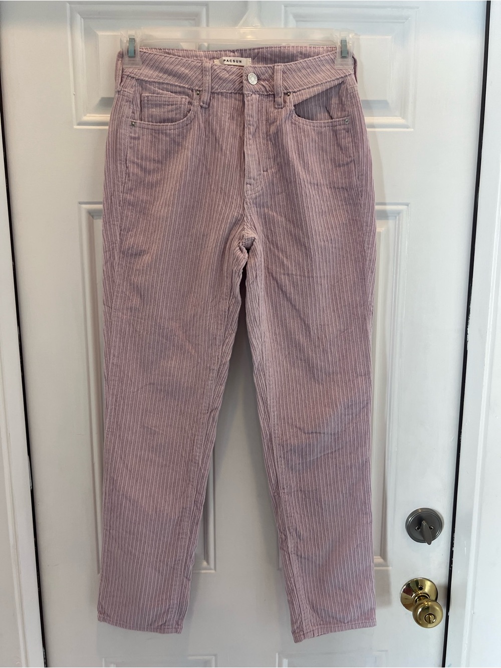 PacSun Lavender Women Jeans Size 23 Corduroy  5 Pockets  Inseam 28” #994